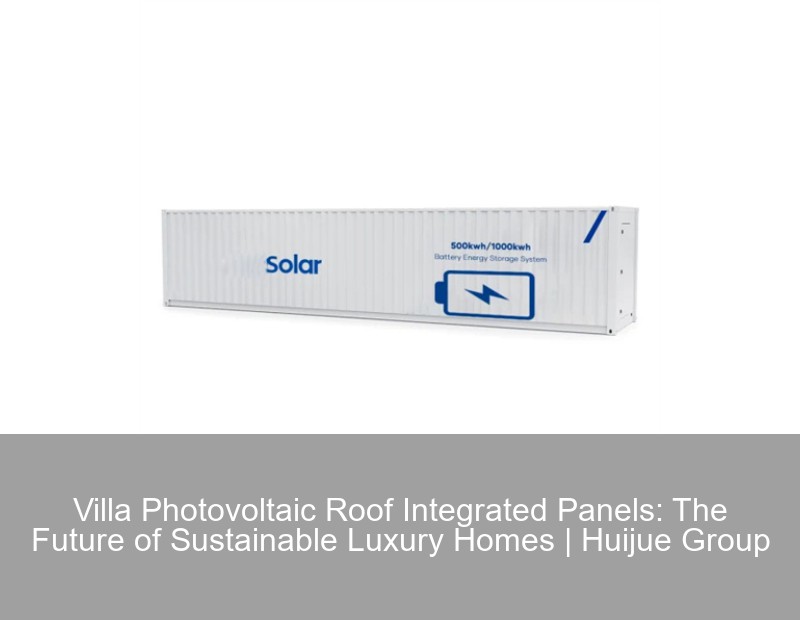Villa Photovoltaic Roof Integrated Panels: The Future of Sustainable Luxury Homes